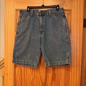 Levi's Carpenter / Painter Denim Jean Shorts Red Tab Size 32